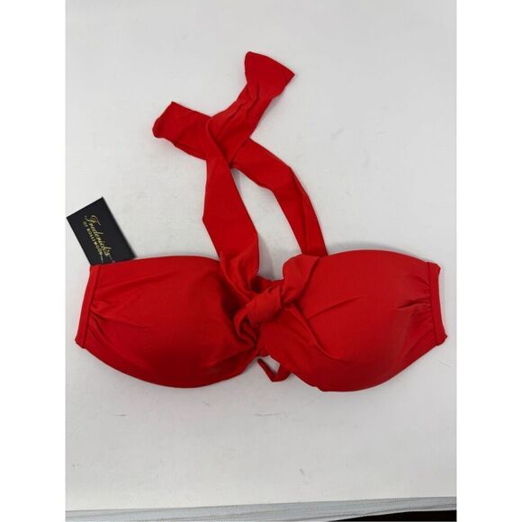Frederick's of Hollywood Other - Oceana Cross Over Top Lingerie Fiery Red, Size Medium Frederick's of Hollywood